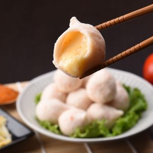 Fish roe with cheese